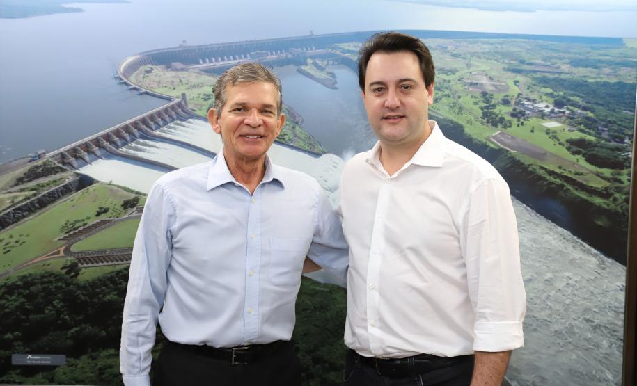 Governador carlos Massa Ratinho Junior durante encontro com o diretor - geral brasileiro da Itaipu Binacional, general Joaquin Silva e Luna - Foz do Iguaçu, 12/06/2019 - Foto: Rodrigo Félix Leal/ANPr
