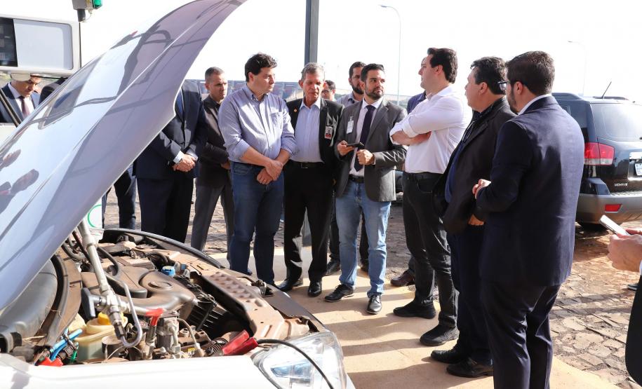 Governador carlos Massa Ratinho Junior durante encontro com o diretor - geral brasileiro da Itaipu Binacional, general Joaquin Silva e Luna - Foz do Iguaçu, 12/06/2019 - Foto: Rodrigo Félix Leal/ANPr