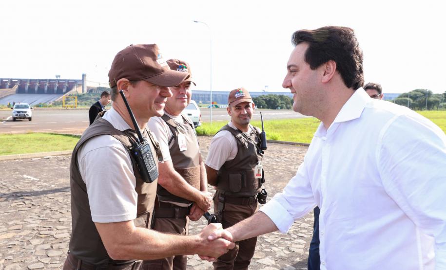 Governador carlos Massa Ratinho Junior durante encontro com o diretor - geral brasileiro da Itaipu Binacional, general Joaquin Silva e Luna - Foz do Iguaçu, 12/06/2019 - Foto: Rodrigo Félix Leal/ANPr