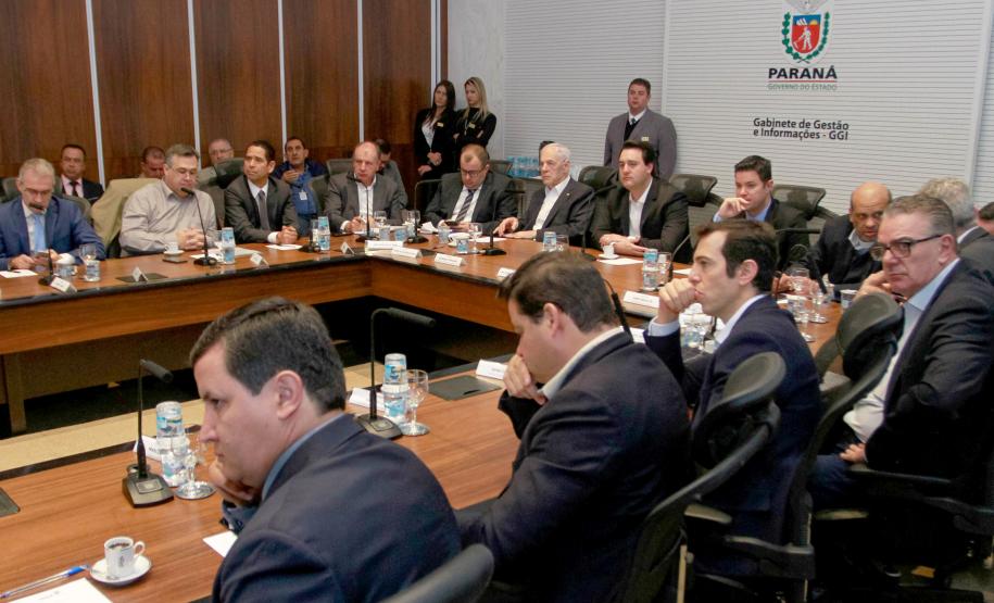 Governador Carlos Massa Ratinho Junior coordena reunião com a equipe de governo. - Curitiba, 25/06/2019 - Foto: Valdelino Alves Pontes