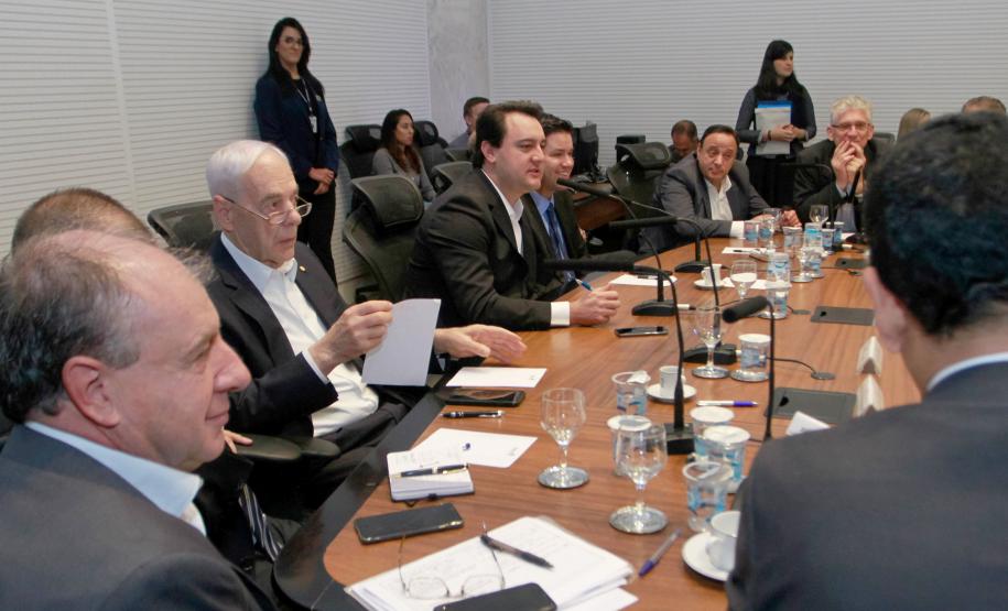 Governador Carlos Massa Ratinho Junior coordena reunião com a equipe de governo. - Curitiba, 25/06/2019 - Foto: Valdelino Alves Pontes