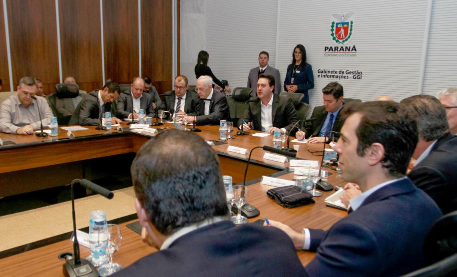 Governador Carlos Massa Ratinho Junior coordena reunião com a equipe de governo. - Curitiba, 25/06/2019 - Foto: Valdelino Alves Pontes