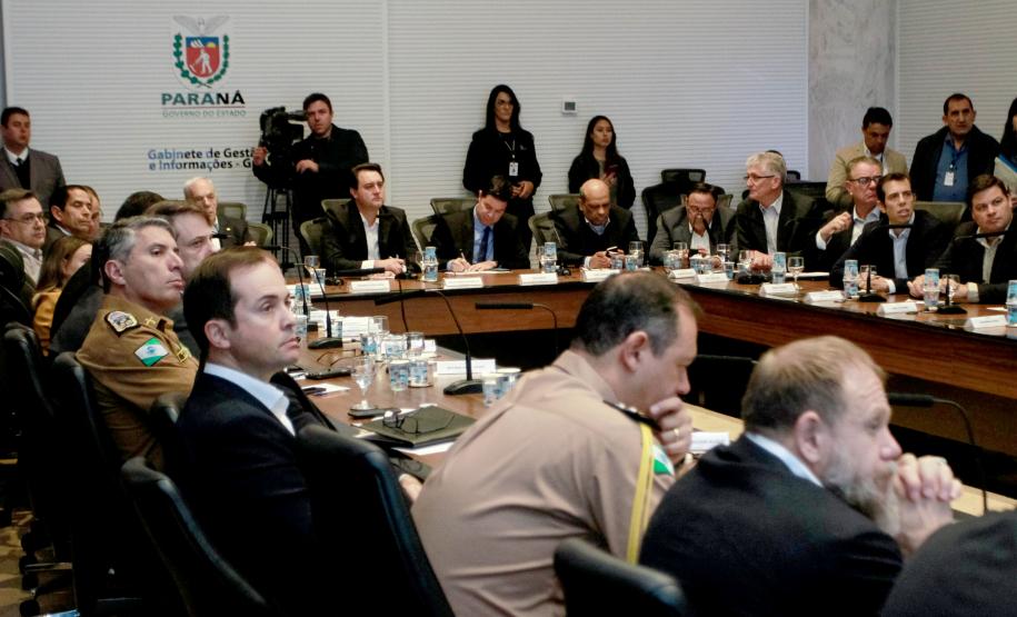 Governador Carlos Massa Ratinho Junior coordena reunião com a equipe de governo. - Curitiba, 25/06/2019 - Foto: Valdelino Alves Pontes