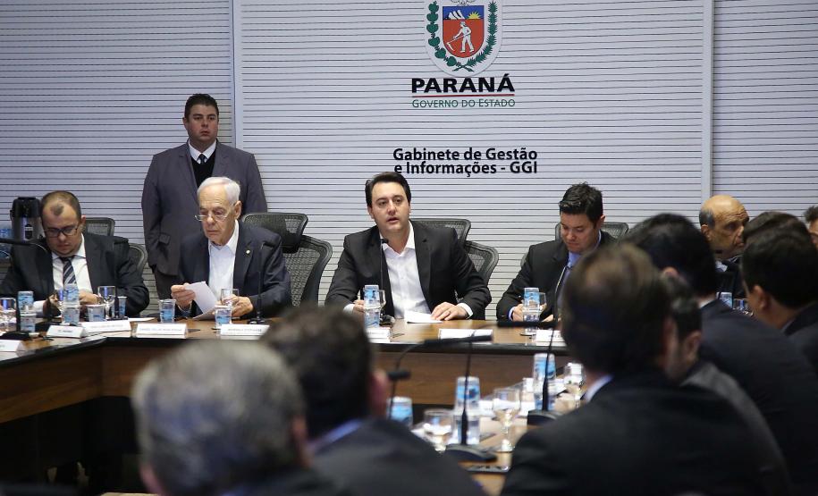 Governador Carlos Massa Ratinho Junior coordena reunião com a equipe de governo. - Curitiba, 25/06/2019 - Foto: Jaelson Lucas/ANPr