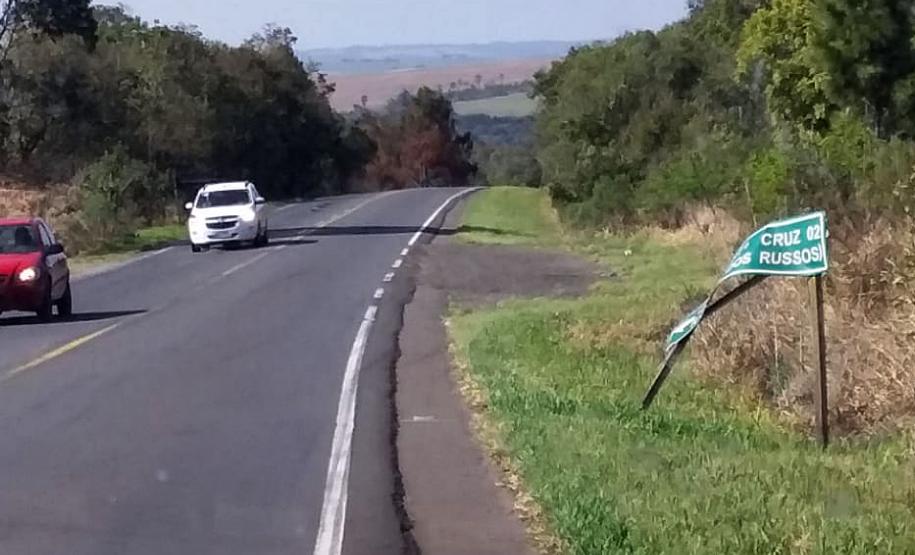 Governo alerta para os perigos causados pelo vandalismo de placas. Foto: Divulgação/DER