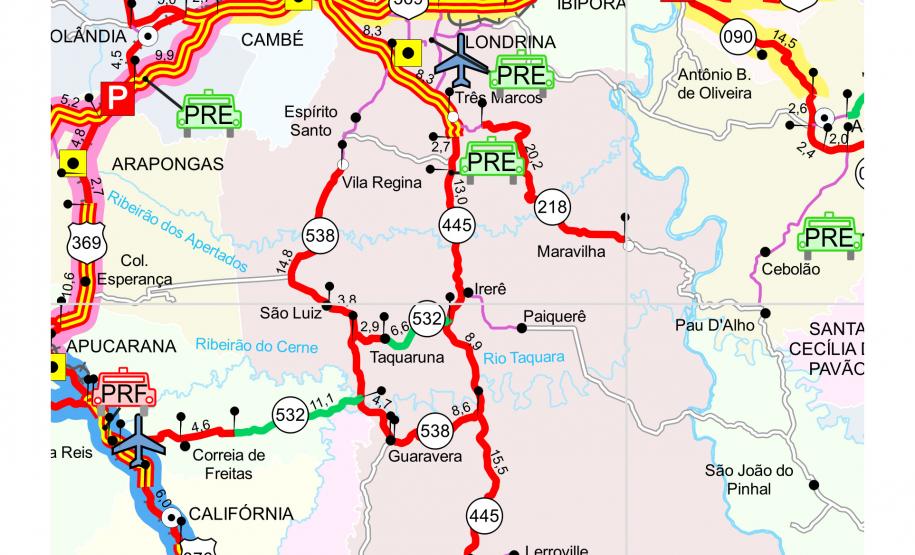 Detonação de rocha na PR-445 será na quarta-feira