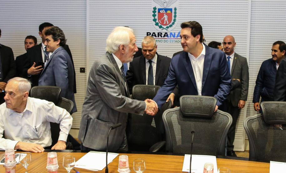 O governador Carlos Massa Ratinho Junior participa nesta terça-feira (15) da reunião com a equipe de governo. 15/10/2019 - Foto: Geraldo Bubniak/AEN