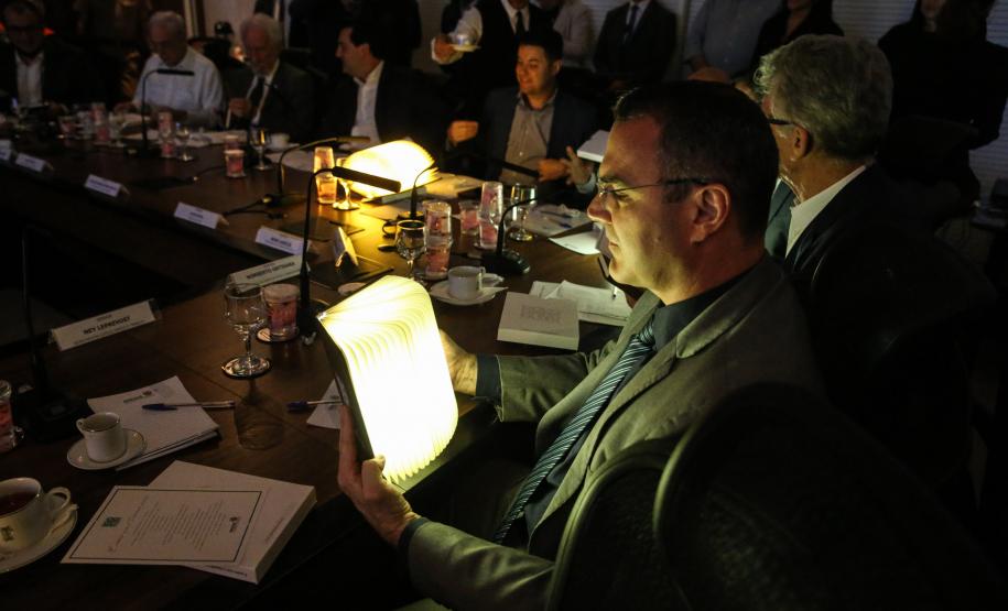 O governador Carlos Massa Ratinho Junior participa nesta terça-feira (15) da reunião com a equipe de governo. 15/10/2019 - Foto: Geraldo Bubniak/AEN