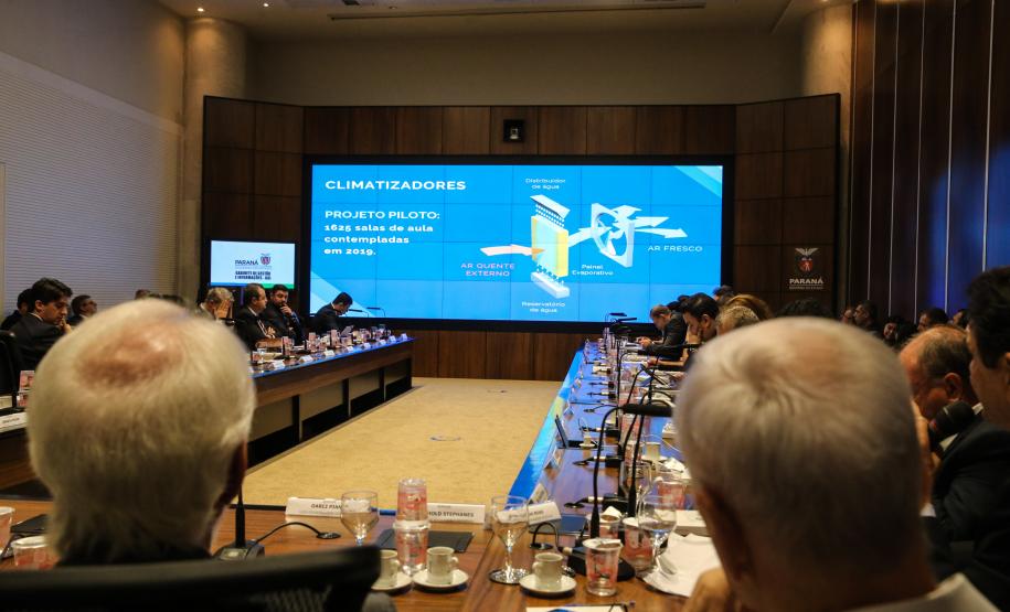 O governador Carlos Massa Ratinho Junior participa nesta terça-feira (15) da reunião com a equipe de governo. 15/10/2019 - Foto: Geraldo Bubniak/AEN