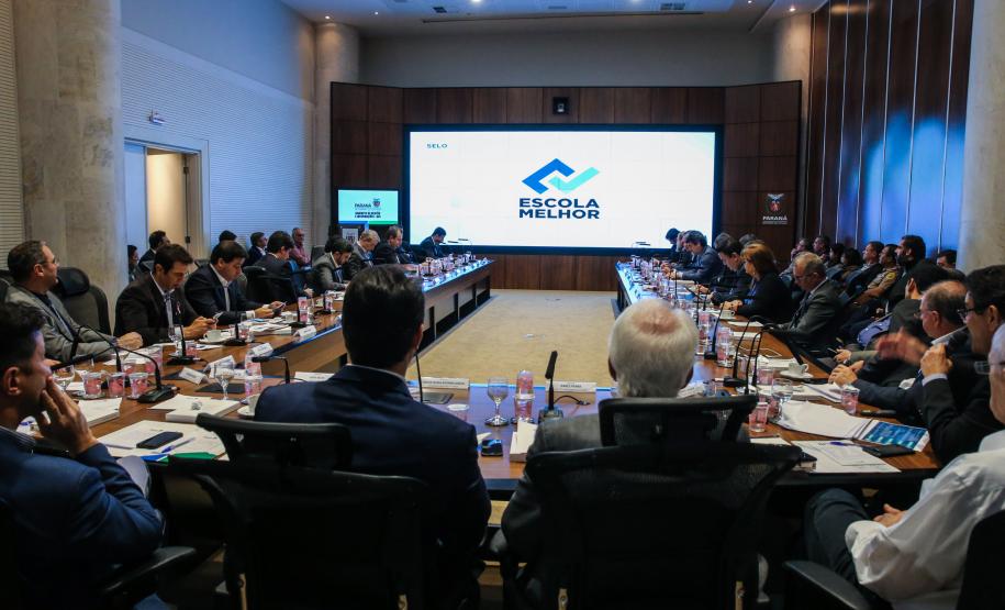 O governador Carlos Massa Ratinho Junior participa nesta terça-feira (15) da reunião com a equipe de governo. 15/10/2019 - Foto: Geraldo Bubniak/AEN