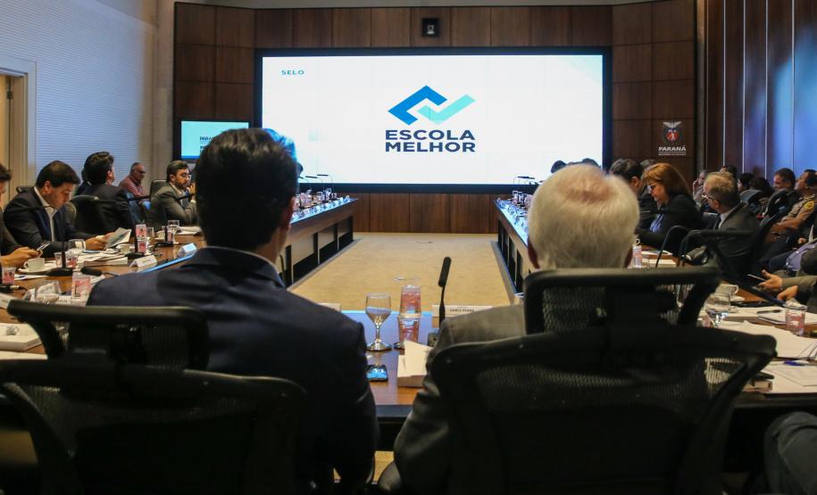 O governador Carlos Massa Ratinho Junior participa nesta terça-feira (15) da reunião com a equipe de governo. 15/10/2019 - Foto: Geraldo Bubniak/AEN