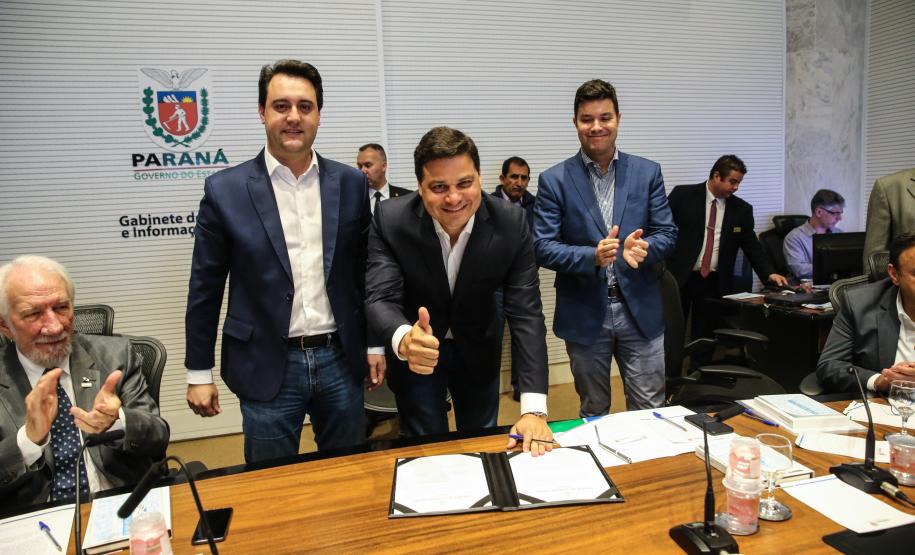 O governador Carlos Massa Ratinho Junior participa nesta terça-feira (15) da reunião com a equipe de governo. 15/10/2019 - Foto: Geraldo Bubniak/AEN