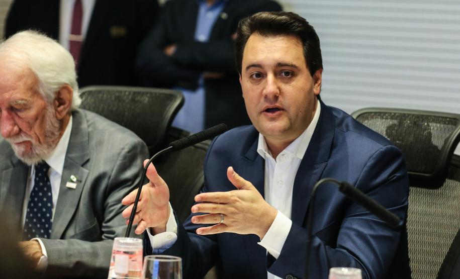 O governador Carlos Massa Ratinho Junior participa nesta terça-feira (15) da reunião com a equipe de governo. 15/10/2019 - Foto: Geraldo Bubniak/AEN