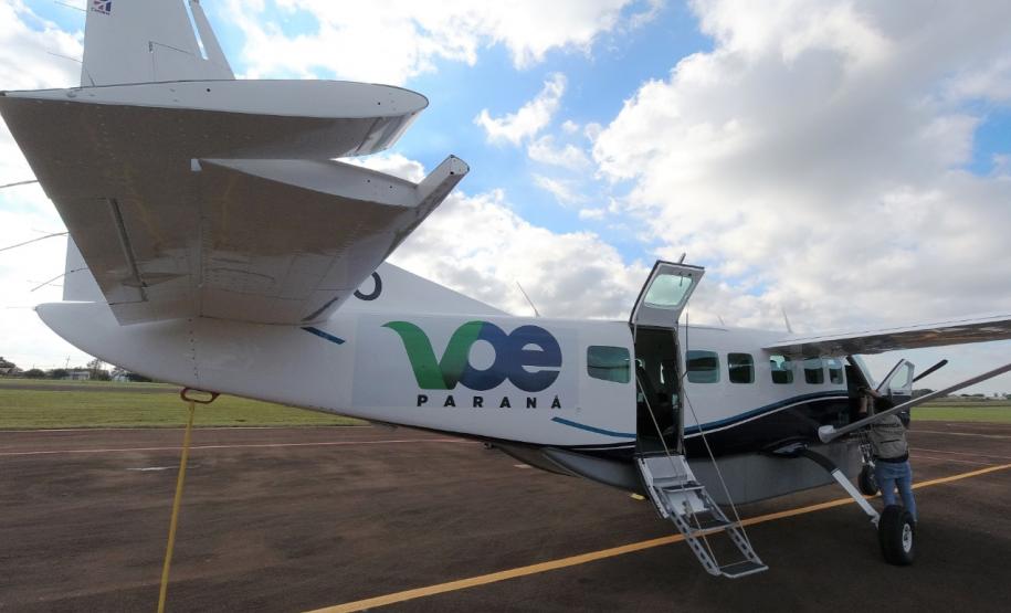 O Voe Paraná é o maior programa de aviação regional da Gol no País. Os trechos são operados em parceria com a empresa TwoFlex. O trajeto entre Campo Mourão e Curitiba deu início a este novo mapa aéreo no Estado, que conta com 67 novos voos semanais entre a capital e cidades do interior. Foto: Prefeitura de Campo Mourão