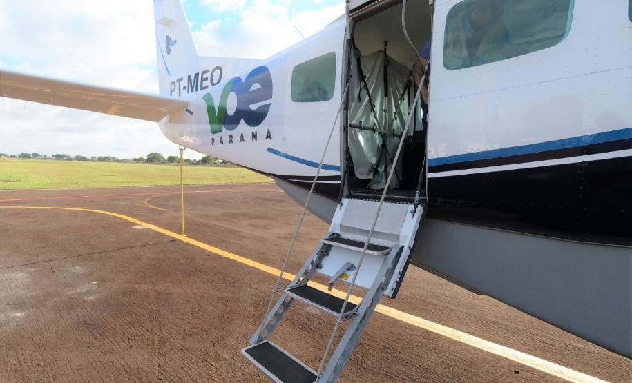 O Voe Paraná é o maior programa de aviação regional da Gol no País. Os trechos são operados em parceria com a empresa TwoFlex. O trajeto entre Campo Mourão e Curitiba deu início a este novo mapa aéreo no Estado, que conta com 67 novos voos semanais entre a capital e cidades do interior. Foto: Prefeitura de Campo Mourão