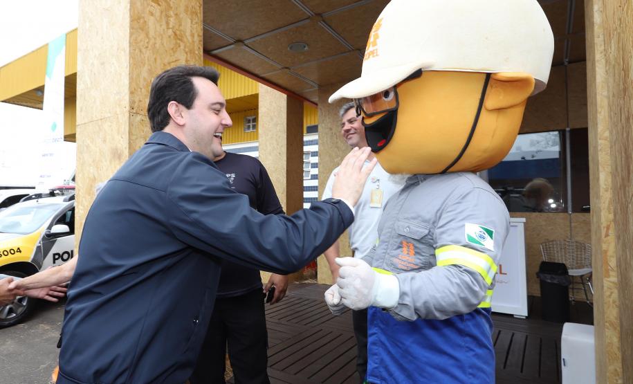O governador concede coletiva à imprensa.Ponta Grossa, 23-10-19.Foto: Arnaldo Alves / AEN.
