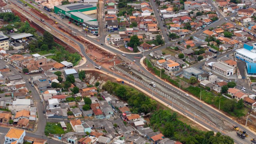 PR-160 trincheira em Telêmaco Borba