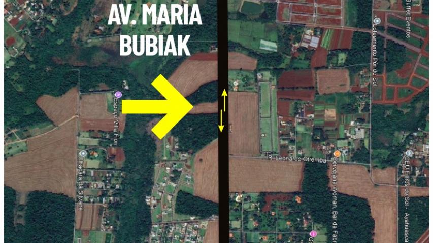 Aviso liberação Av. Maria Bubiak