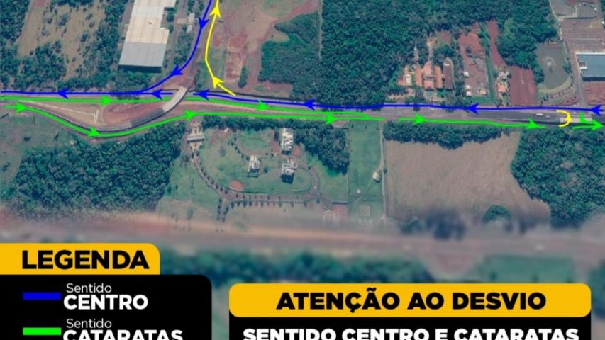 Desvio de tráfego na BR-469
