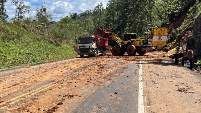 Rodovias interditadas pelas chuvas